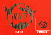 Shirt: AWF Neon Orange Sport-Tek PosiCharge Competitor LS Shirt