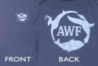 Shirt: AWF Navy ComfortWash SS Shirt with Pocket